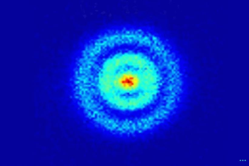 2013 년에 양자 현미경으로 찍은 수소 원자의 전자 오비탈의 이미지. 물리학 자들은 수소 원자를 사용하여 양자의 반경에서 거의 10 년 동안 충돌하는 실험 결과를 해결하려고 노력하고있다.